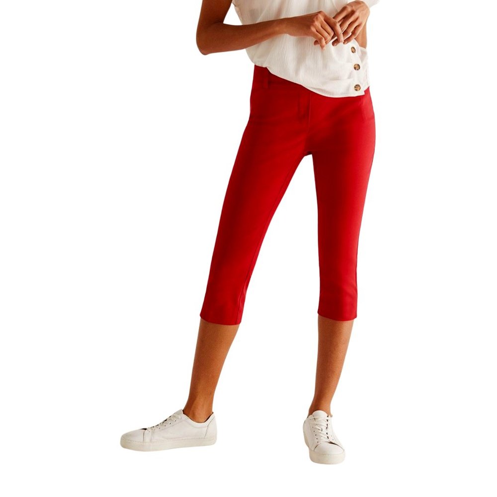 The Iconic Red Reitmans Pull On Cropped Pants